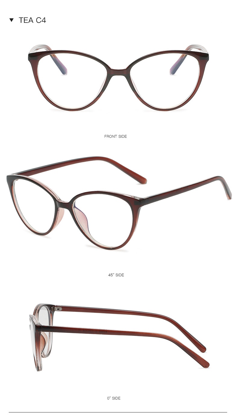 Anti Blue Light Blocking Glasses Transparent Spectacles Frame Plastic ...