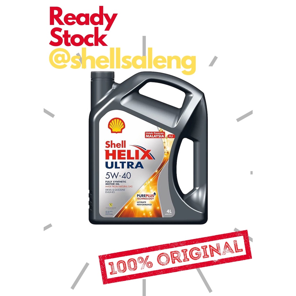 Shell Helix Ultra 5W-40 Minyak Hitam Kereta | Shopee Malaysia