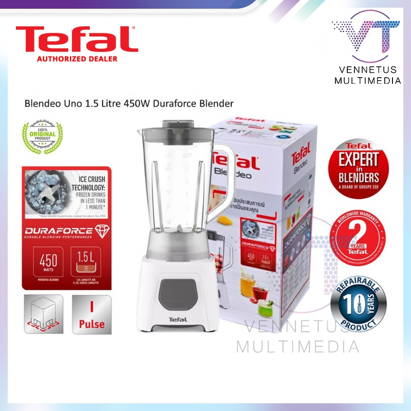 Tefal 1.5 Litres 450W Blendeo Uno Blender BL2B0165 SINGLE JAR (WITH BIG JAR ONLY) Shopee Malaysia
