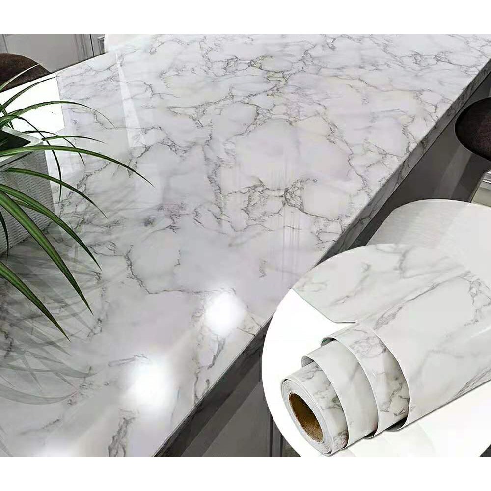Marble Series Waterproof Self Adhesive Wallpaper for Wardrobe , cabinet ...