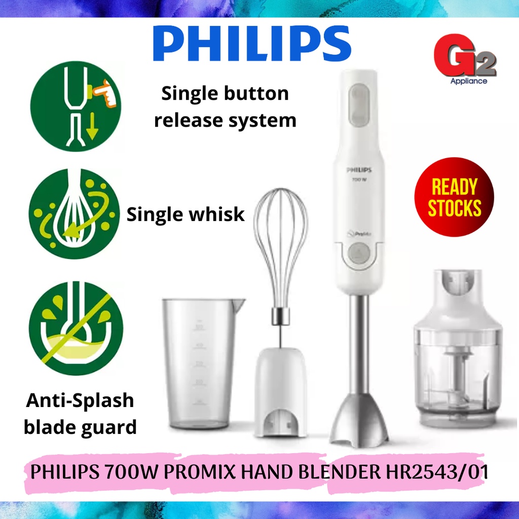 PHILIPS (Authorised Dealer) 700W PROMIX HAND BLENDER HR2543/01