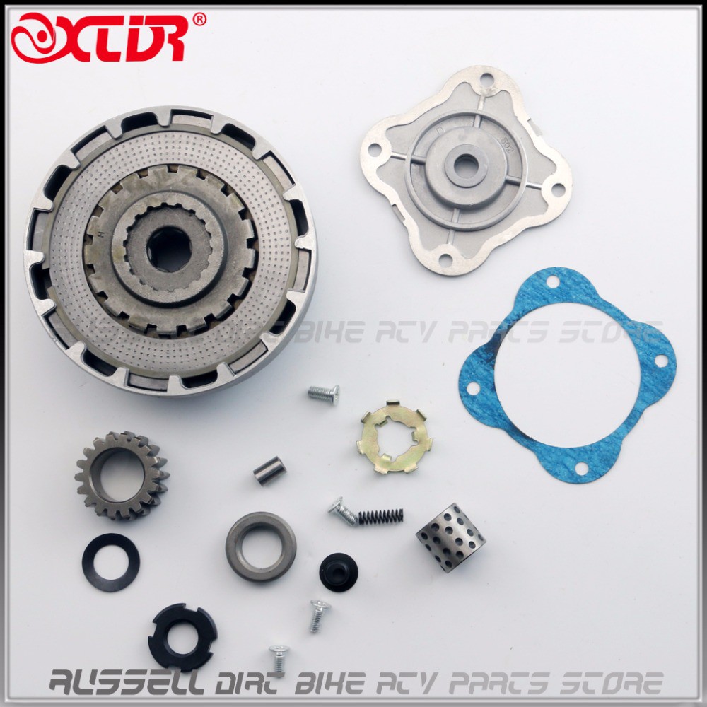 18T Complete Manual Clutch Assembly 70cc 110cc 125cc 110 Clutch Pad For