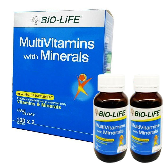BIOLIFE MULTIVITAMINS WITH MINERALS 100'Sx 2 (EXP:05/2020) | Shopee ...