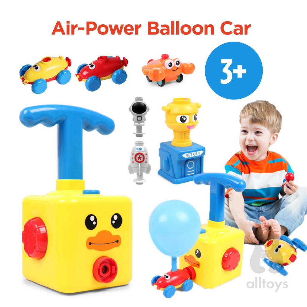 Air Pressure Powered Toy Balloon Powered Car Rocket Science Permainan ...