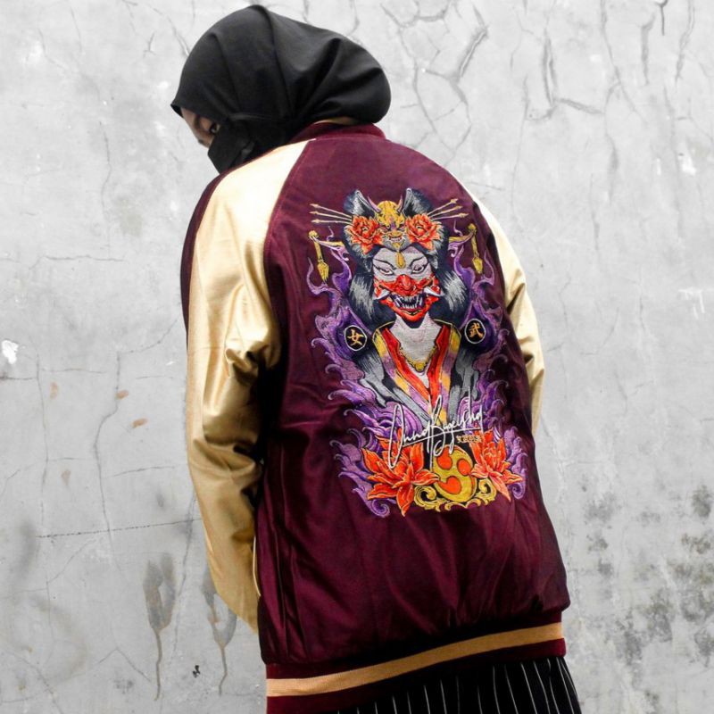 Sukajan Geisha Sukajan Murayama Dragon Bushido Kitsune Jacket Sukajan ...