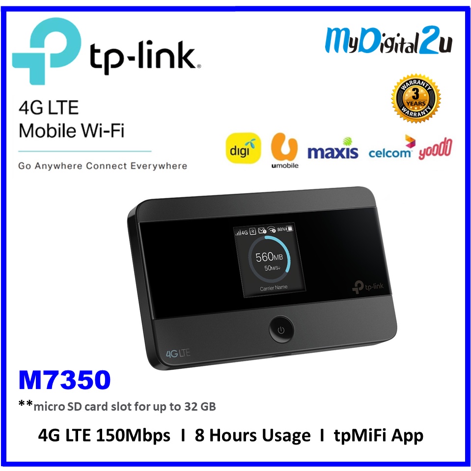 TP-LINK M7350 4G LTE MIFI PORTABLE WIRELESS WI-FI | Shopee Malaysia
