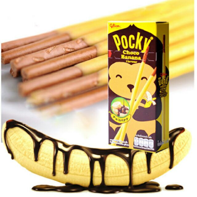 Thai Halal Glico Pocky Choco Banana Flavor 25g Shopee Malaysia 9498