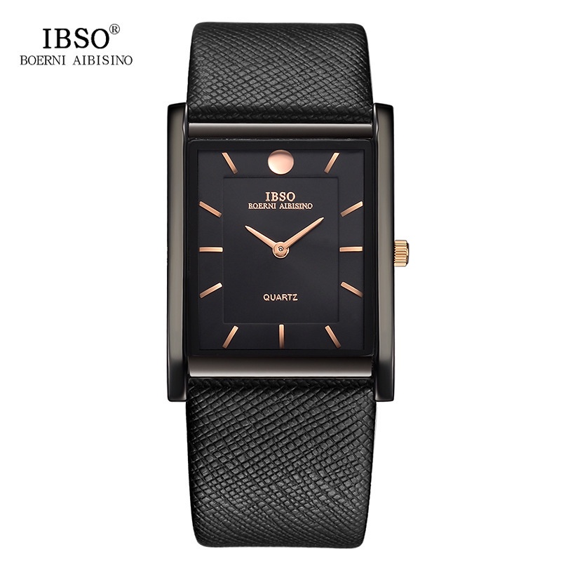 Ibso brand light luxury square student quartz men's watch Japanese ...