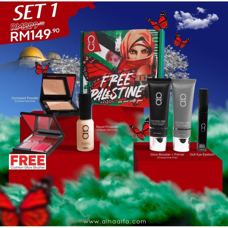 🔥[NEW] ALHA ALFA SET FREE PALESTINE 1 + XTRA GIFT (chat seller for ...
