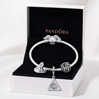 S925 Silver Plated Pandora Bracelet Set Harry Potter Series Charm Fashion  Exquisite Gift DIY