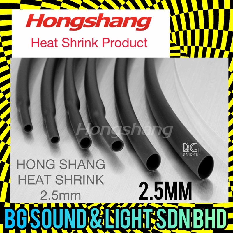 [100cm] HongShang Heat Shrink 2.5mm Diameter | H-2(z) by Meter | Shopee ...