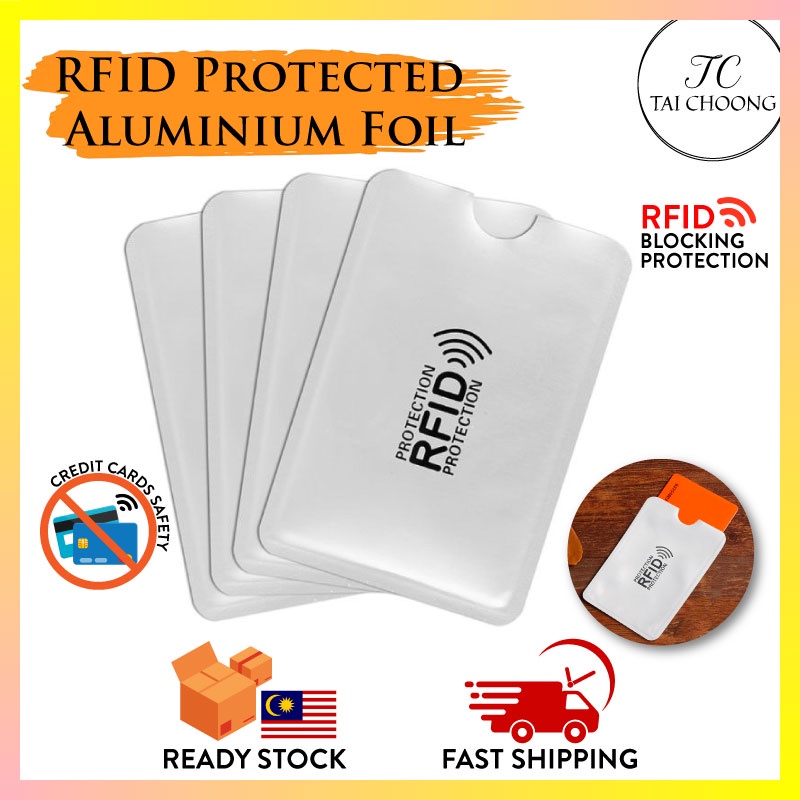 TC BW008 RFID Card Protected NFC Blocking Waterproof Aluminium Foil