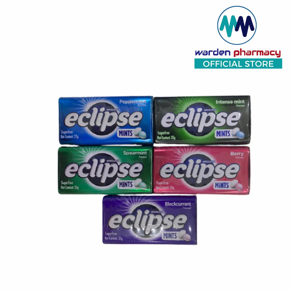 Wrigley's Eclipse Tin Hard Candy Mints Peppermint / Intense Mint