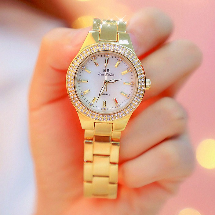 NARY Fashion Sweat Water Proof Quartz Women Ladies Girls Luxury Wrist Watches