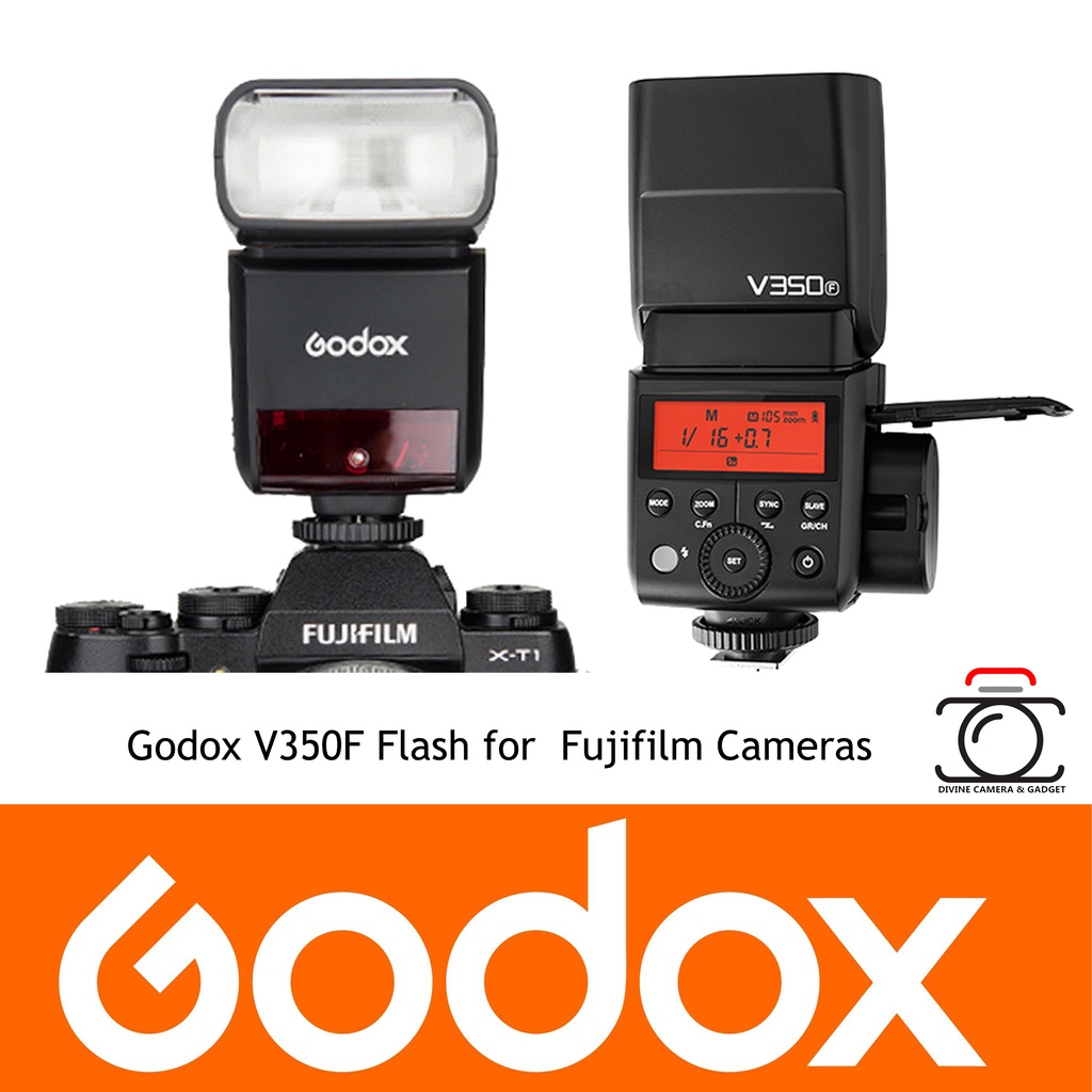 Godox V350F Flash Speedlite Pour Fujifilm – Batterie Lithium 500 Flashs Pleine Puissance, TTL, 2.4GHz