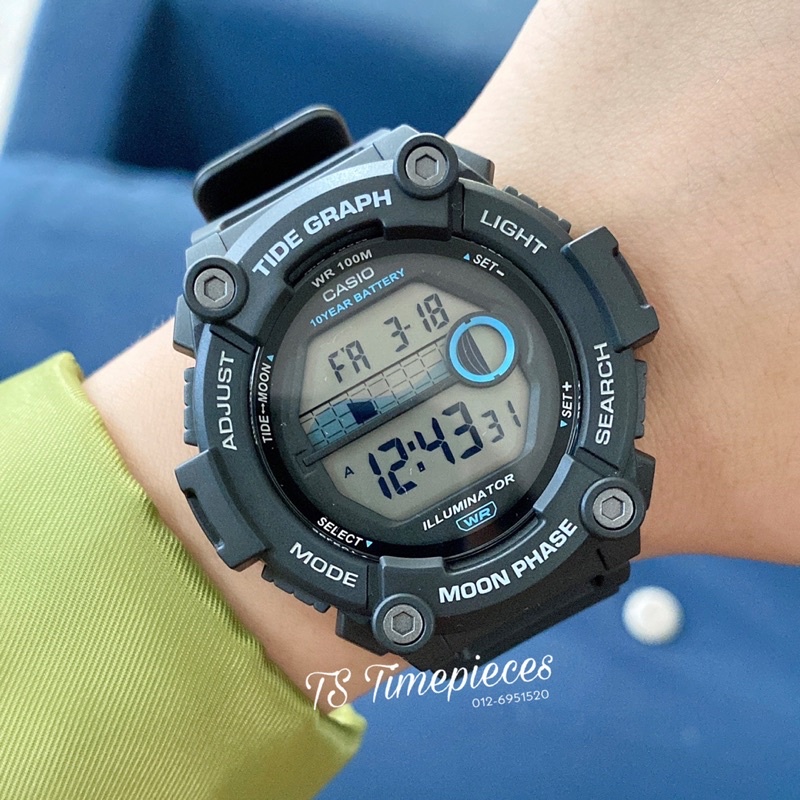 Casio WS-1300H with Tide and Moon Graph WS-1300H-1A / WS-1300H-2A / WS-1200H-8A  / WS-1300 WS-1300H-1A | PGMall