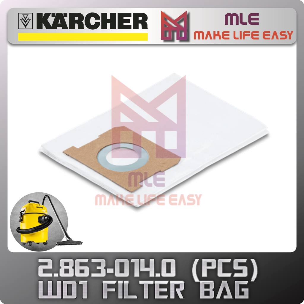 KARCHER VACUUM WD1 FILTER BAG (1 PIECE) 2.863326.0 Shopee Malaysia