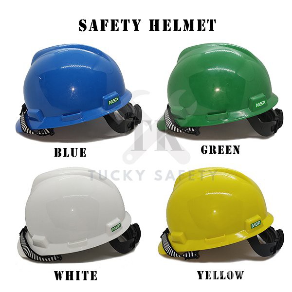 [ READY STOCK ] MSA V-GARD SAFETY HELMET / HEAD PROTECTIVE / TOPI ...