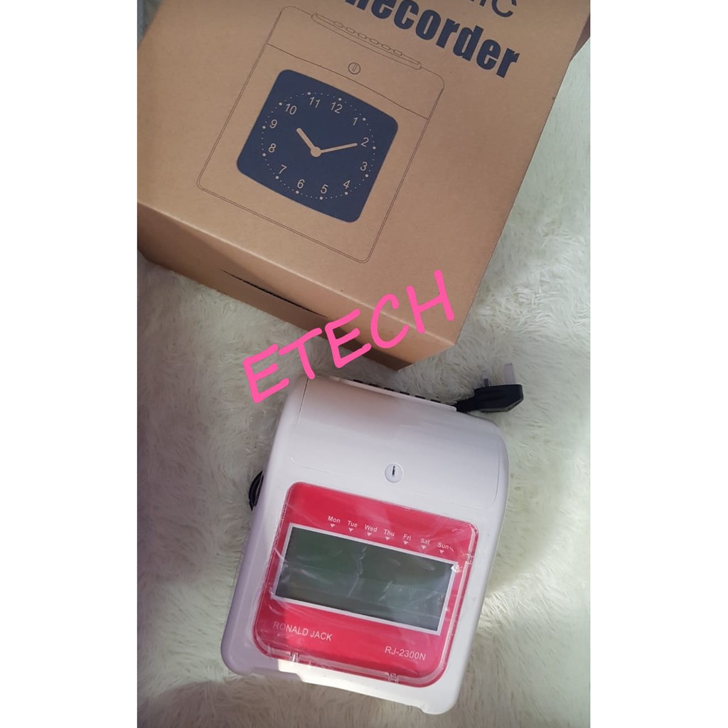 Ronald Jack RJ2300N Time Recorder / Punch Card Machine / Punch Card