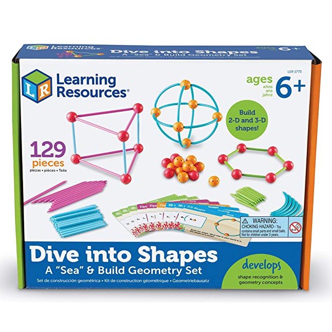 Learning resources geometric shapes building set deals