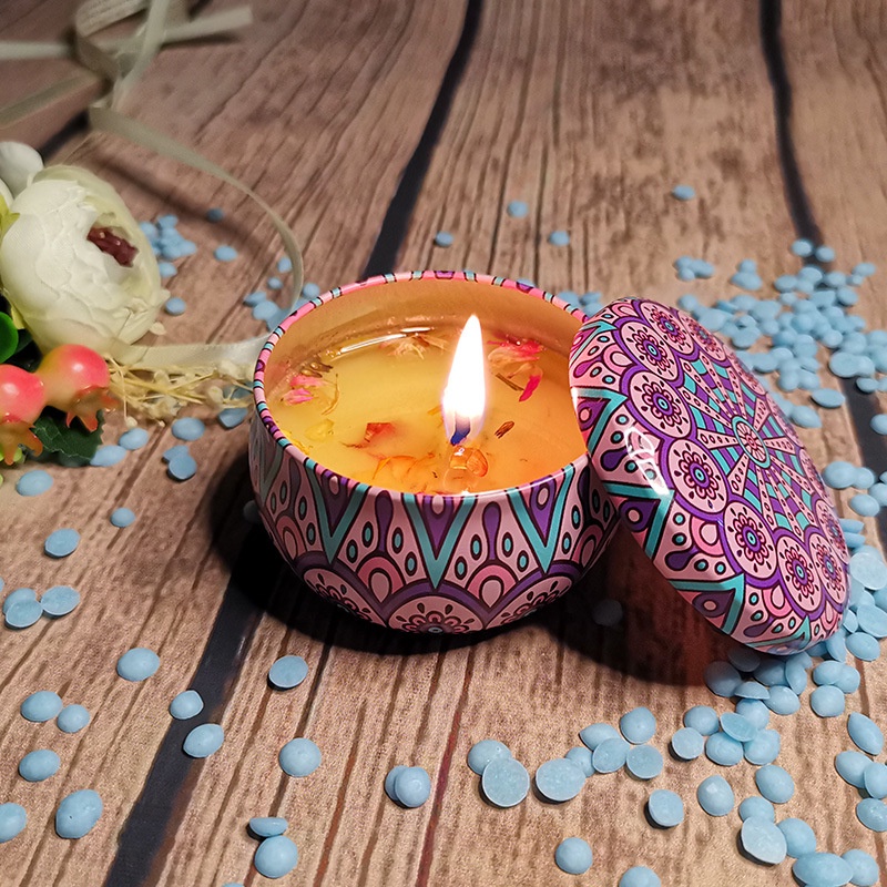 1pc Scented Candles Fragrance Natural Soy Wax Natural Plant Essential ...