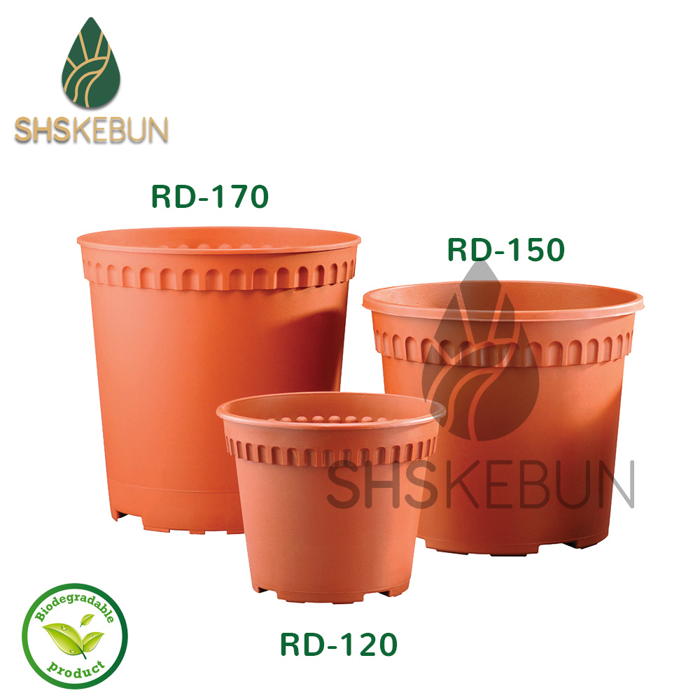 Baba Biodegradable Flower Pot Plastic Flower Pot Pasu Bunga BI-RD-170 ...