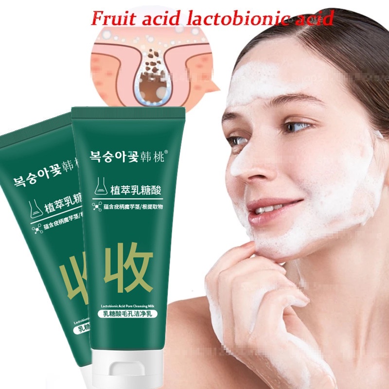 New Lactobionic Acid Pore Cleanser Facial Cleanser Blackhead Shrink