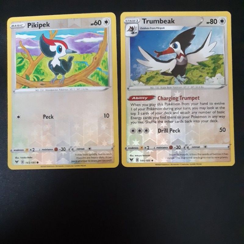 Pokemon card TCG: Pikipek & Trumbeak 144/185 (REVERSE HOLO) 100% Original Pokemon  Cards | Shopee Malaysia