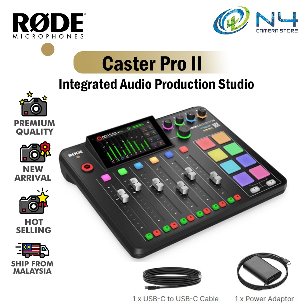 RODE Caster Pro II Integrated Audio Production Studio | Shopee Malaysia