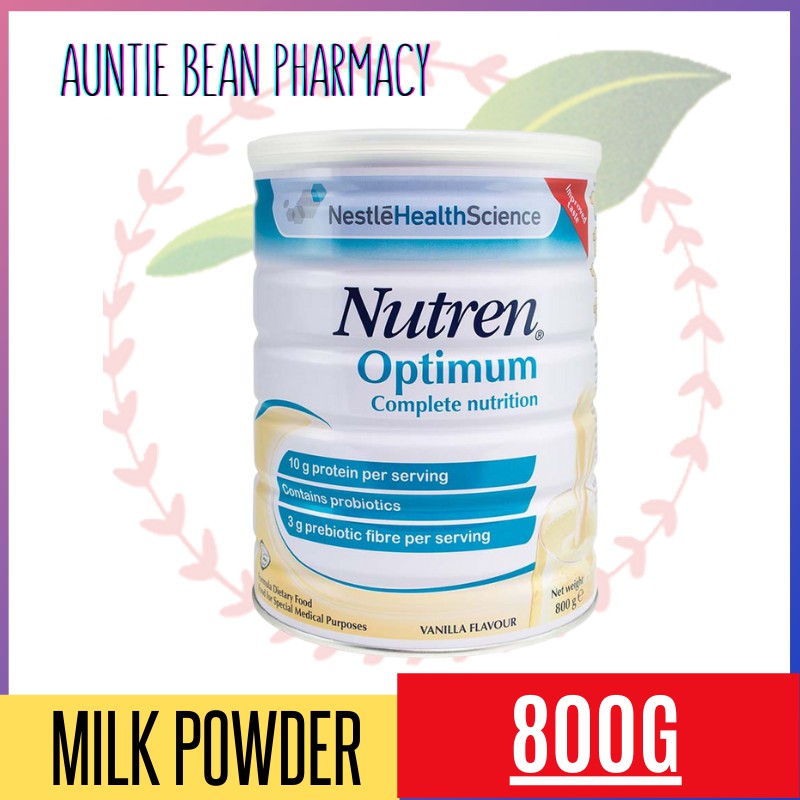 Nestle Nutren Optimum Complete Nutrition Drink 800g (Vanilla) | Shopee ...