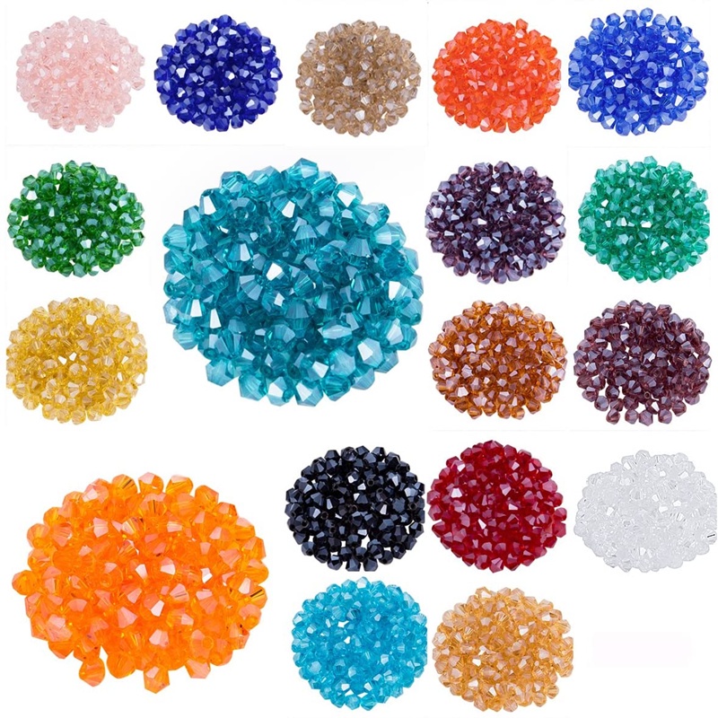 3mm Charm Beads Glass Seed Bead Box Set Round Beads For DIY Bracelet  Necklace Jewelry Making Accessories 18 Colors 9000pcs