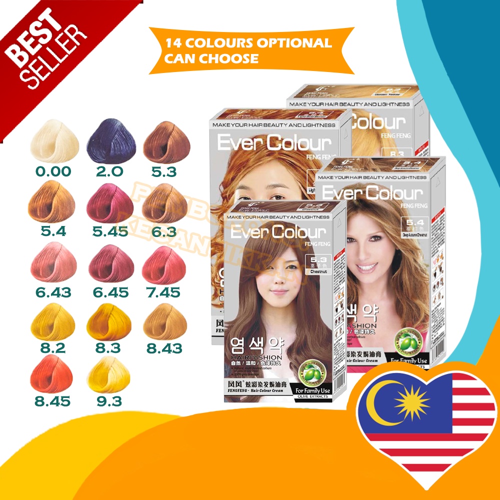 10 pcs Ever Colour Hair | Shopee Malaysia