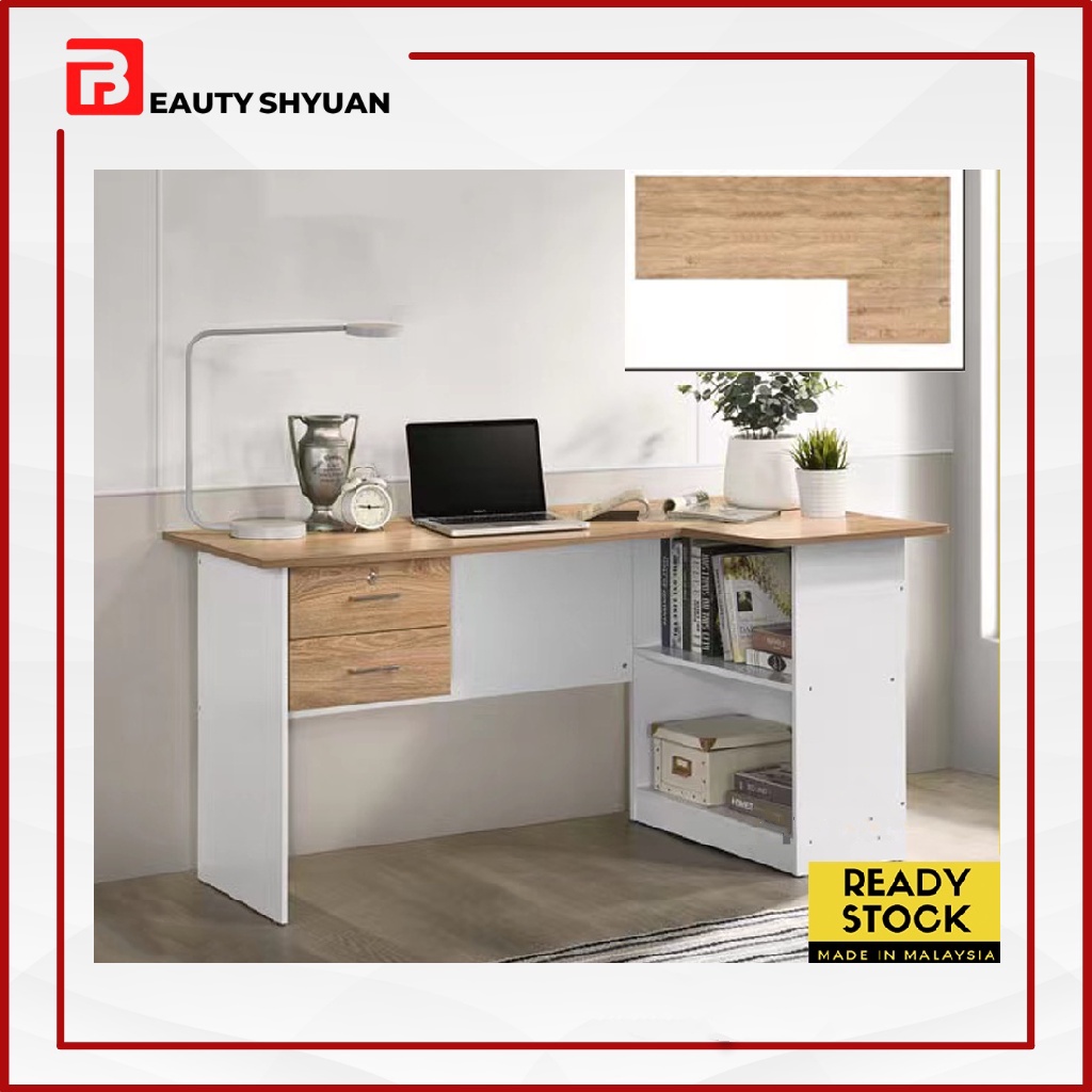 LAVI L Shape Table Office Table Study Table Study Desk L Shaped Table