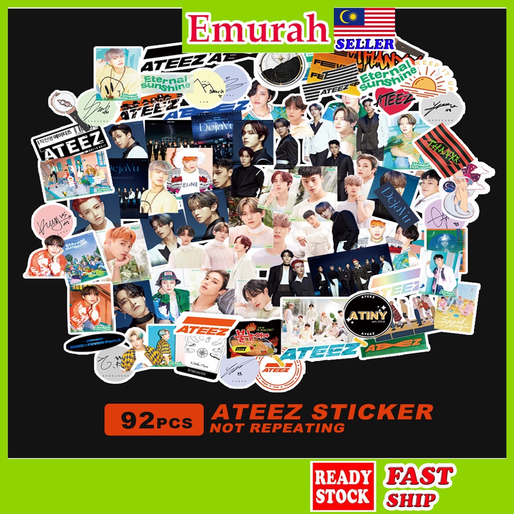ATEEZ Sticker Pack 100pcs kpop Graffiti Stickers Deco Guerrilla Dejavu ...
