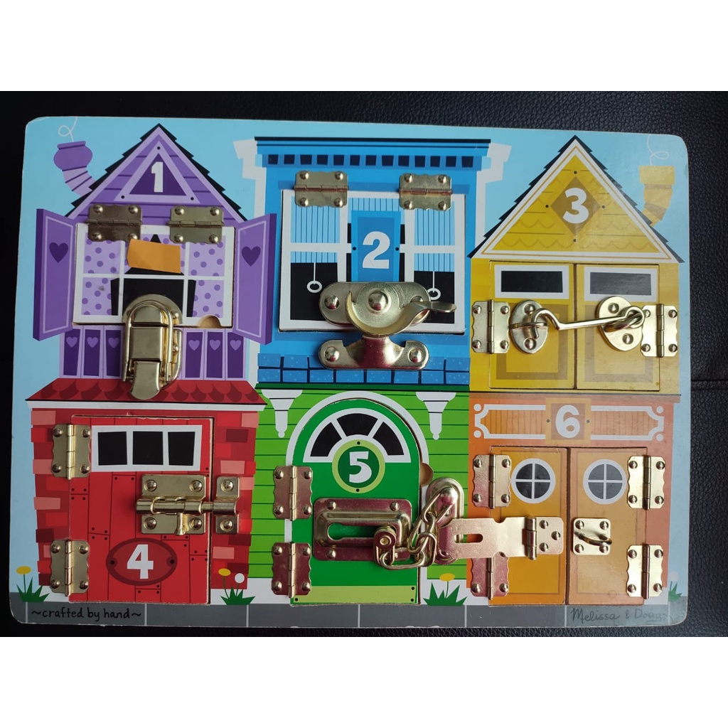 Melissa & Doug Latches Wooden Activity Board Shopee Malaysia