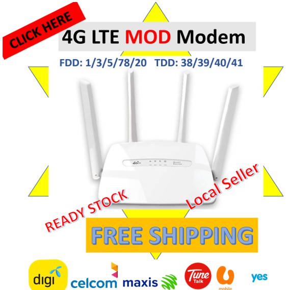 Modem Wifi Simcard CPE C300 Modified 4G LTE Router Unlocked Unlimited Hotspot Wifi Tethering