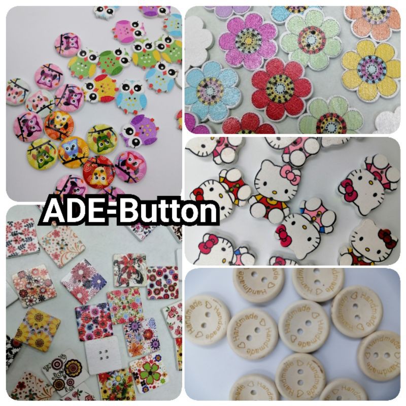 ADE-Cute and Colourful Buttons (10pcs) | Shopee Malaysia