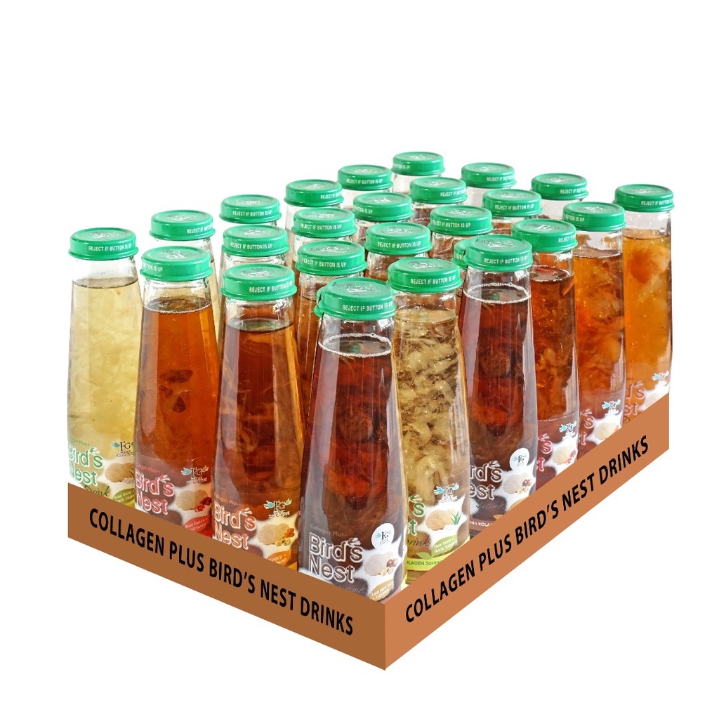 FGWALET 1 CARTON MIXED (24BTL) COLLAGEN PLUS BIRD'S NEST DRINKS 250ML