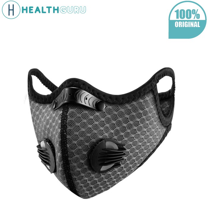 RockBros KN95 Active Carbon Breathing Valve Mask With Filter AntiDust AntiPollution Face Mask