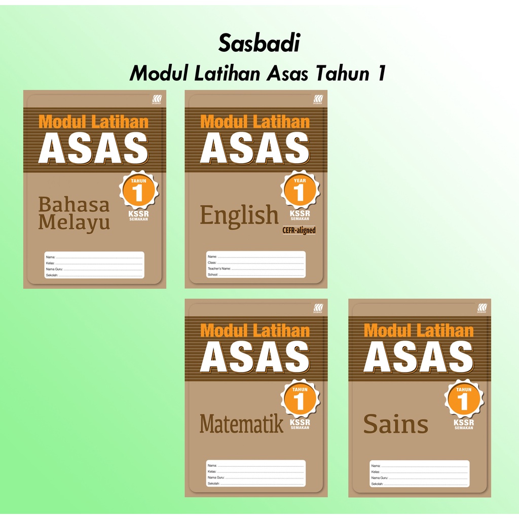 Sasbadi- Modul Latihan Asas Tahun 1 | Shopee Malaysia