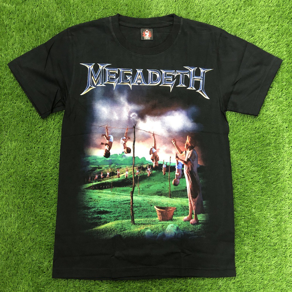 MEGADETH Rock Band Shirts BABY FARM T Shirt Wings Oasis Deep