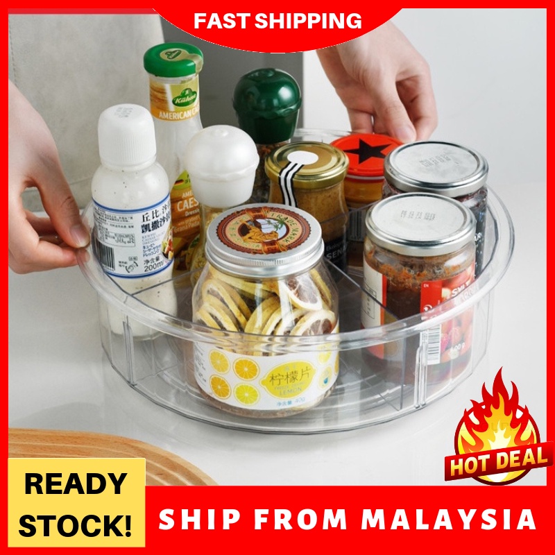 Plastic Spinning Food Storage Turntable for Pantry