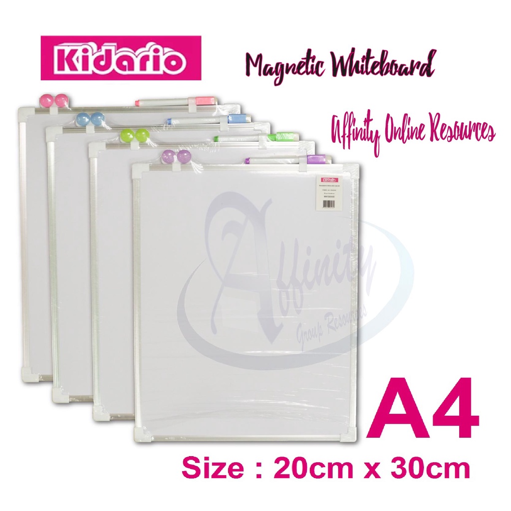 KIDARIO Magnetic Whiteboard Set A4 Size | Shopee Malaysia