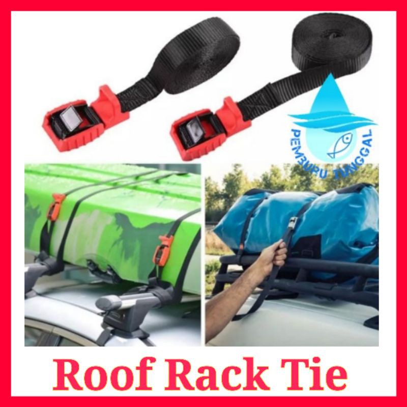 🔥Kayak🔥Pengikat Kayak, Roof Rack Tie for kayak, Ratchet Tie for kayak ...