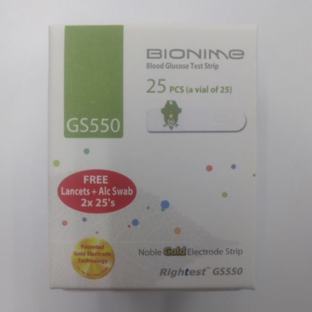 Bionime Blood Glucose Test Strips 25s (Exp06/2020) Shopee Malaysia