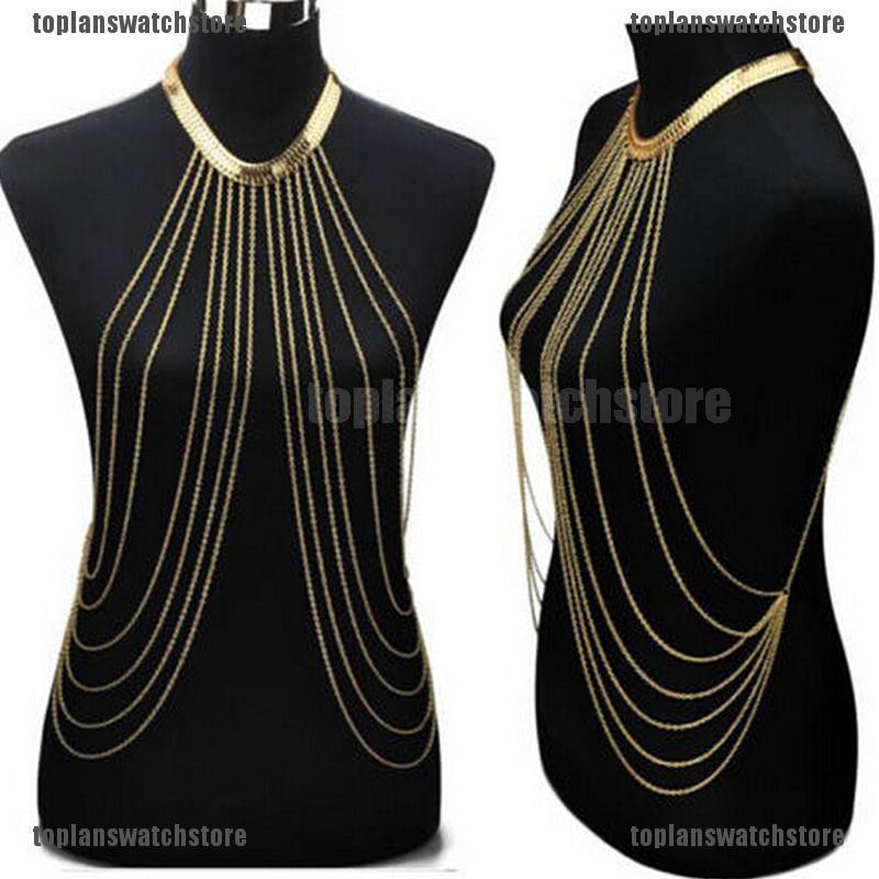 Hot Sexy Body Chain Necklaces Tassel Alloy Long Necklace Female Fashion Jewelry Shopee Malaysia