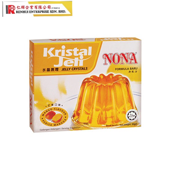 NONA CRYSTAL JELLY POWDER 90G BLACKCURRENT, GREEN APPLE, LYCHEE