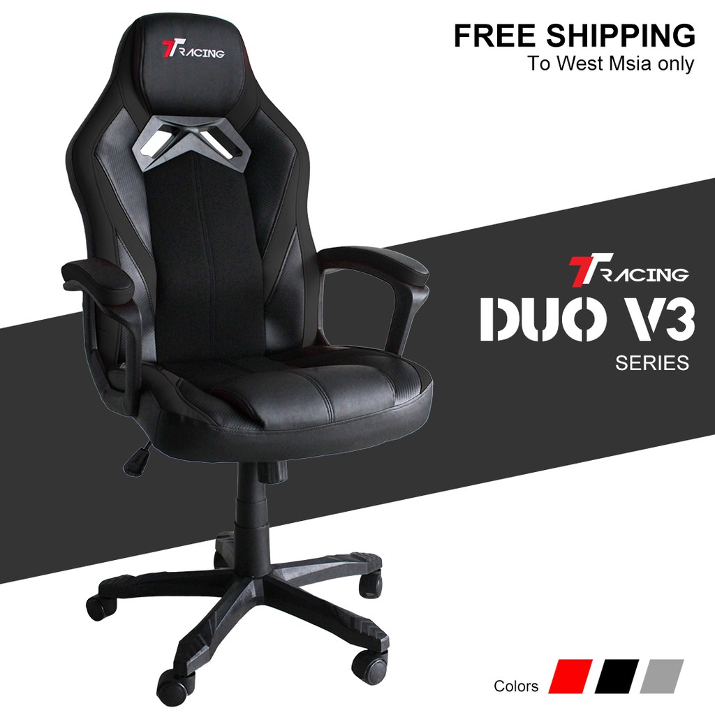 Ready Stock TTRacing Duo V3 Gaming Racing Chair 2 Years Official Warranty Kerusi Office Pejabat Ergonomic Soft Back