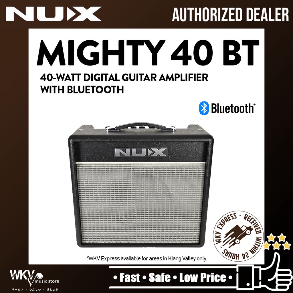 NUX Mighty 40 BT 40-watt Modeling Amplifier (40-BT / 40BT) | Shopee ...