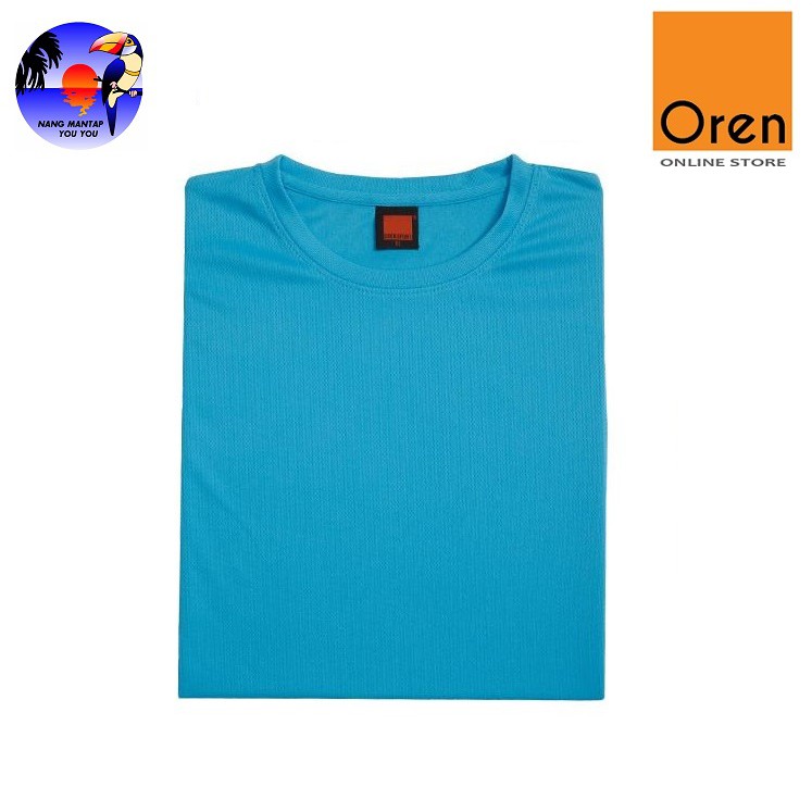 Original OREN SPORT Round Neck Jersey Unisex Sea Blue QD04 Shopee Malaysia